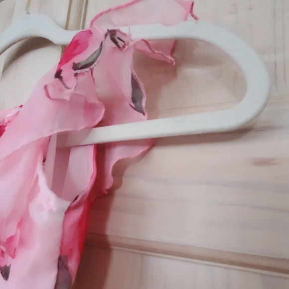 Girl Tribe Floral Flutter Sleeve Dress Sz 5/6 - Picture 3 of 7